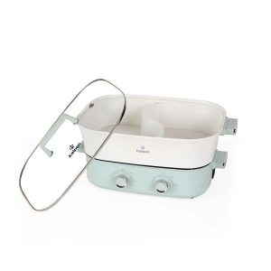 Bếp nướng lẩu Kalpen 6.5L được thiết kế 2 ngăn nấu độc lập
