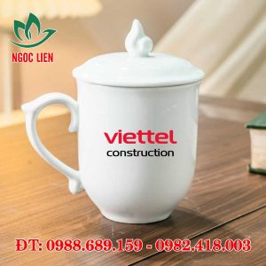 Cốc sứ bát tràng in logo