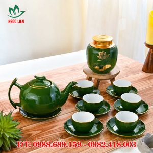 Ấm trà men xanh cao cấp